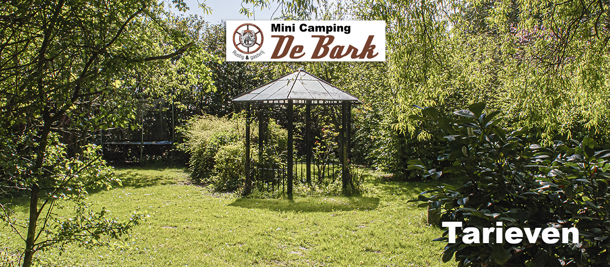 Minicamping De Bark - Tarieven